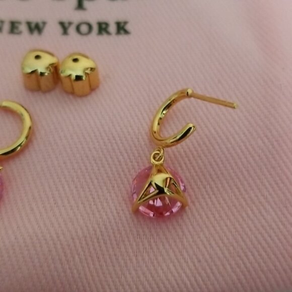 New kate spade Brilliant Statement Huggie Hoops - Picture 5 of 6